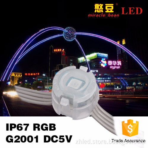 RGB 0.3W DC5V 20mm SMD5050 CE & RoHS Approved Waterproof Led Pixel Light